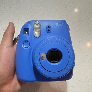 Instax Mini 9 Instant Camera in Vibrant Blue